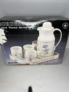 Vtg Bordeaux Carafe Drinking Set. Lemonade, Tea Set. Coffee Set NOS - Picture 1 of 8