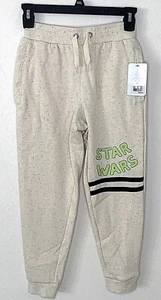 DISNEY~Kids Star Wars Sweat/Jogger pants New adj drawstring Logo ankle cuffs - Picture 1 of 8