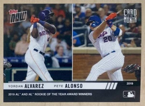 YORDAN ALVAREZ / PETE ALONSO RC - 2019 Topps Now CARD OF THE MONTH #M-NOV - Picture 1 of 2