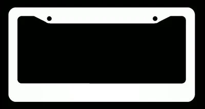 Plain White License Plate Frame Bulk Wholesale Price CA And Canada Style - Image 1 of 2
