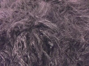 Super Luxury Faux Fur Fabric Material - LONG SHAGGY PLUM - Picture 1 of 1