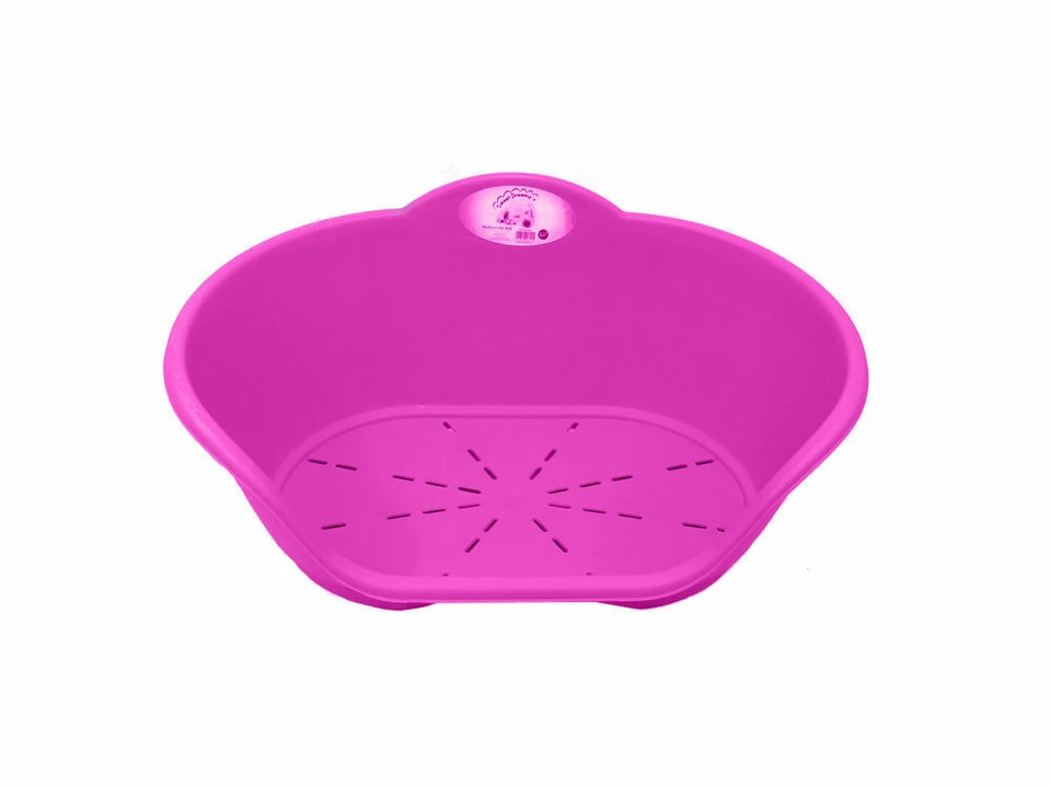 HEAVY DUTY PLASTIC PINK PET BED DOG CAT BEDS BASKET FOR CATS & DOGS - image 1 of 1