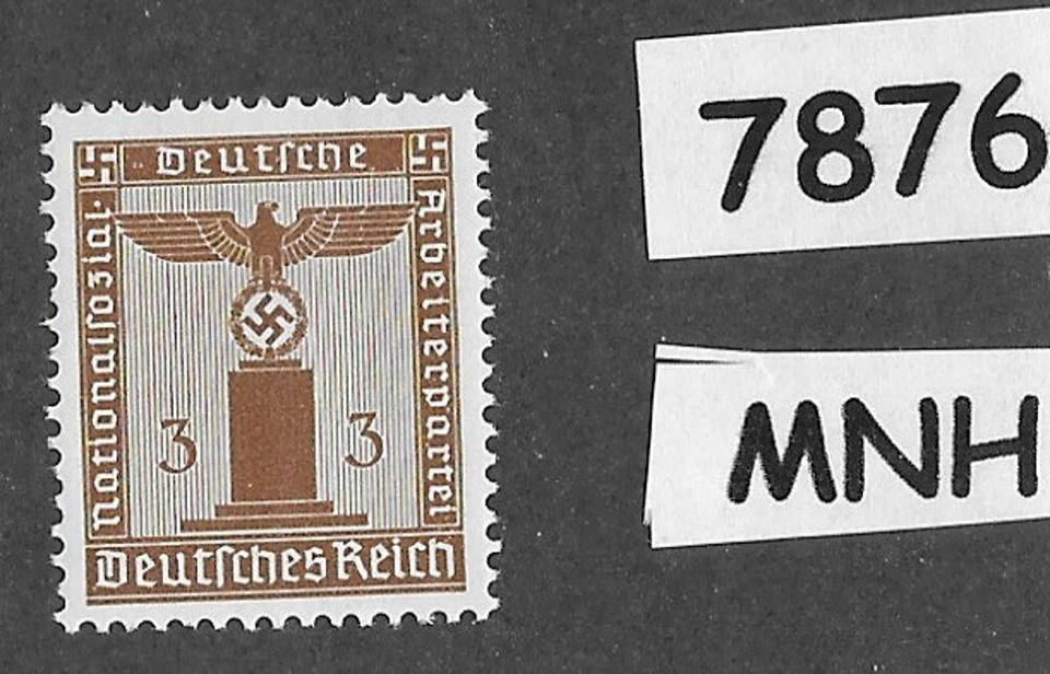 Sello MNH S13 / PF03 / Segunda Guerra Mundial Alemania / 1942 Oficial del Partido del Tercer Reich #7876 Foto 1 de 1
