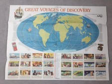 Vintage Great Voyages of Discovery Poster Ty phoo tea  