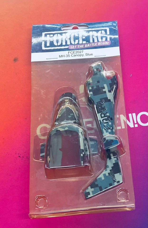 Force RC FCE2027 MH-35 Canopy Blue - Image 1 of 1