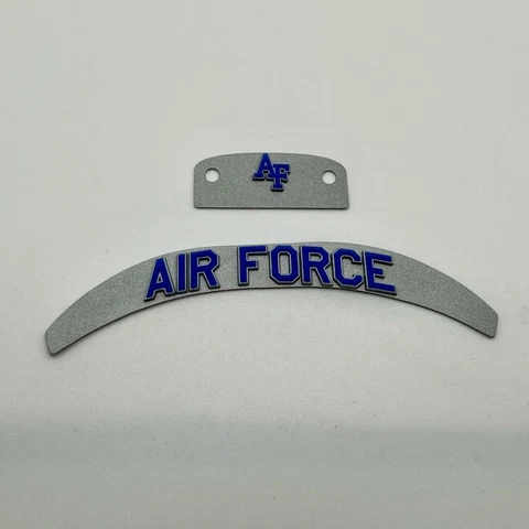 Air Force Falcons Speed Silver/Blue Mini Helmet 3D Bumper Set Cover