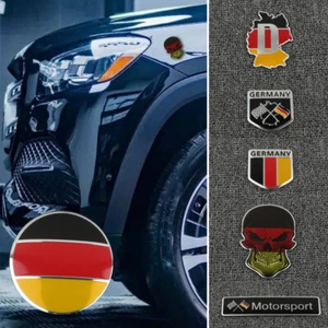 Legierung Deutschland Deutsche Flagge Emblem Abzeichen Aufkleber für Auto LKW - Bild 1 von 26