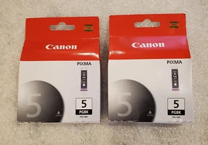 2pk Genuine Canon PGI-5BK Black Ink Tanks iP3500 iP3500 Retail box ( 26 ml ) - Picture 1 of 3