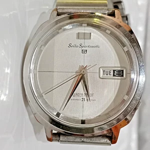 Classic man Seiko sportmatic day date wrist working watch - Picture 1 of 13