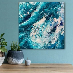 Acrylic on canvas, Essence Of The Ocean 45 x 45cm - Picture 1 of 2