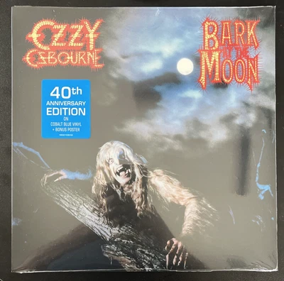 OZZY OSBOURNE BARK AT THE MOON BLUE VINYL LP +POSTER ANNIVERSARY NEW SEALED MINT - Image 1 of 2