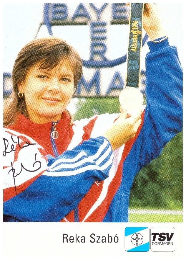 Reka Szabo Fechten (2.WM 1997) Autogrammkarte (09.25) - Bild 1 von 1