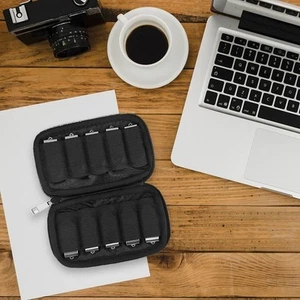 Polyester Storage Bag USB Flash Drive USB Disk Organizer Handbag Case for Work - Afbeelding 1 van 10