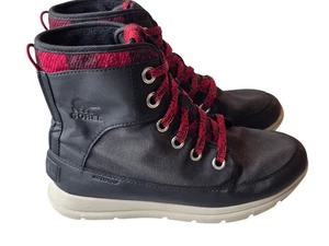 Sorel Damengröße 10 Explorer 1964 schwarz Schneestiefel NL3494-010 wasserdicht  - Bild 1 von 15