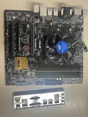 ASUS B150M-C mit Intel Core i3-6100 @3,7GHz, Kühler und 8GB RAM mit Blende - Bild 1 von 3