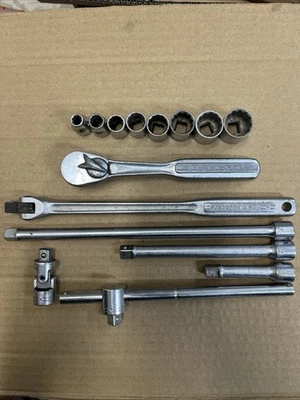 Craftsman Flying =V= Juego de trinquete 3/8 unidades, enchufes, mango en T, barra de interruptor, Ect Foto 1 de 4