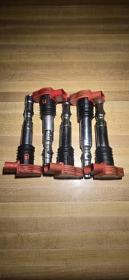Audi VW Ignition Coil Pack Lot (5) Red — Untested/Parts Only OEM - Image 1 of 4