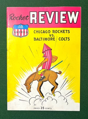 Chicago Rockets Vs Baltimore Colts 1948  All America Football League Program - Image 1 of 3