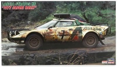 KIT MODELLINO AUTO STATICO HASEGAWA LANCIA STRATOS MUNARI SAFARI RALLY 1977 1:24 - Immagine 1 di 4