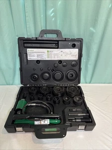 GREENLEE 11 Ton Hydraulic Knockout Kit with Hand Pump and Slug Buster 7310SB - Picture 1 of 6