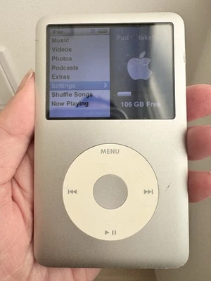 Apple iPod classic 7ª generación plateado (160 GB) ¡Nueva batería! - Imagen 1 de 4