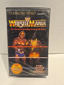 WWF First Wrestlemania 1 VHS Coliseum Clamshell Mr T Hulk Hogan - Bild 1 von 3