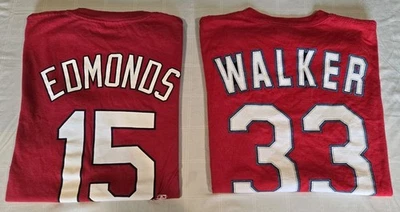 Camisetas vintage 2004 Jim Edmonds, Larry Walker Cardenales de San Luis Talla mediana  Foto 1 de 4