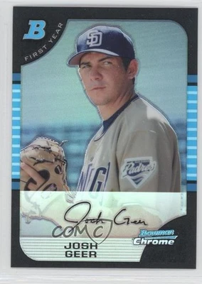 2005 Bowman Draft Chrome Refractor Josh Geer #BDP82 Rookie RC - Image 1 of 2