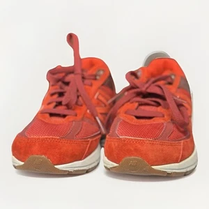 Sneakers New Balance 990 ~BoysSize  4 ~Color: “Molten Lava” Red~ GC990M85~ EUC - Picture 1 of 15
