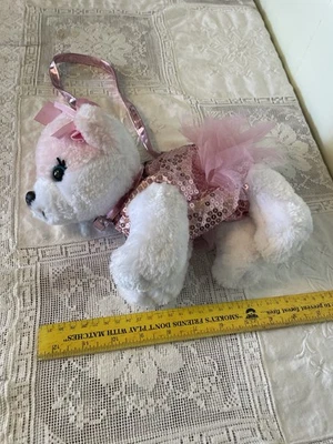 Libro de bolsillo Poochie & Co rosa y blanco para perros Foto 1 de 4