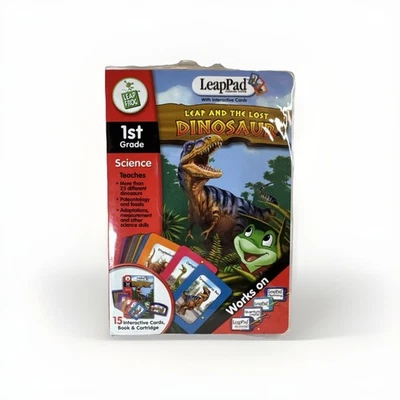 LeapFrog LeapPad – Leap and the Lost Dinosaur – 1st Grade – Book/Cartridge/Cards - Image 1 of 4