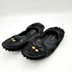 Zapatos planos Louis Vuitton negros con herrajes dorados talla 36 EE. UU. aproximadamente 5 para mujer - Imagen 1 de 24