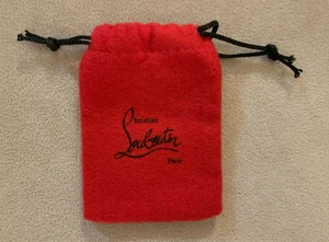 Christian Louboutin Dust Bag Necklace, Rings, Heel Tip 3.5"H x 2.75"W, RED - NEW - Picture 1 of 4