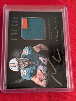 2012 Panini Black Signature Materials Prime /349 Michael Egnew Rookie Auto RC - Image 1 of 3