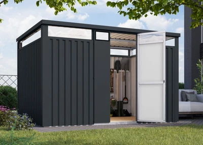 Gartenhaus Metall Metallgerätehaus Østen 3 Metallhaus 343x232cm LAGERABVERKAUF - Bild 1 von 4