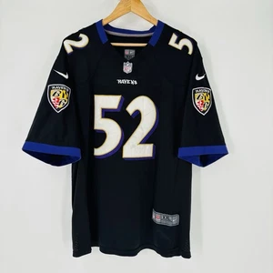 Pre-Owned Nike On Field Elite Ray Lewis Baltimore Ravens NFL Jersey 52 Men's 2XL - Picture 1 of 7