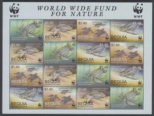 BEQUIA - Wwf, 2001 Nature, Turtles MNH Sheet / RRBA299 - Bild 1 von 1