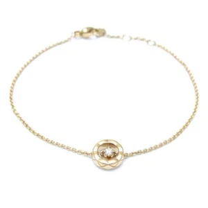 CHANEL J12367 COCO CRUSH 18K Yellow Gold Bracelet Diamond 0.03ct /292822 - Picture 1 of 7