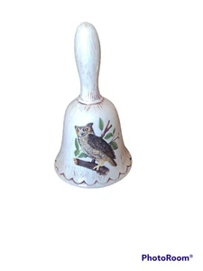 Vintage OWL Ceramic Bell Made In USA - Picture 1 of 5
