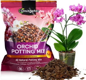 Orchid Potting Mix 1Qt, Premium Soil Medium for Potting and Repotting - Picture 1 of 12