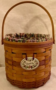 Longaberger Basket Sweet Pea Liner Protector Tie-On - Picture 1 of 8