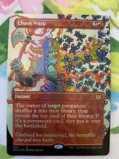 Chaos Warp *FOIL BORDERLESS* 2X2 MTG NM/MT Double Masters 2022 Combined Shipping