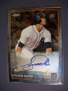 STEVEN MOYA 2015 Topps Chrome AUTO #AR-SM Tigers RC - Picture 1 of 1