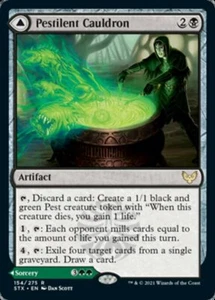 Pestilent Cauldron // Restorative Burst x4 4x Strixhaven NM MTG - Picture 1 of 2