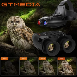 HD Night Vision Goggles Binoculars Digital IR Head Mounted Hunting Rechargeable - Picture 1 of 24