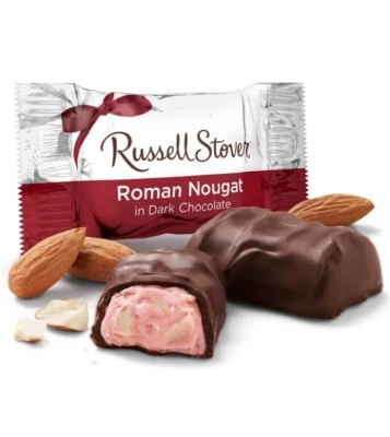 RUSSELL STOVER DARK CHOCOLATE ROMAN NOUGATS CANDY 16 Oz BULK BAG - Image 1 of 3