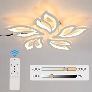 Modern LED Deckenleuchte Wohnzimmer Deckenlampe Dimmbar mit Fernbedienung APP DE - Bild 1 von 23