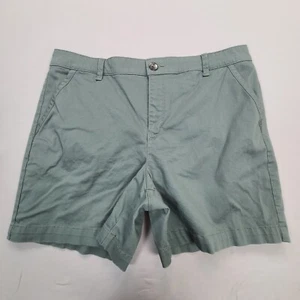 Gloria Vanderbilt Shorts Womens 14 Gray Chino Comfort Casual Outdoors - Picture 1 of 8