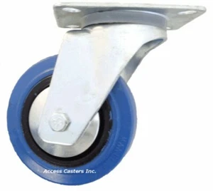 4BCASC 4" Blickle Case Swivel Caster, Non Marking Rubber Wheel, 286 lb Capacity - Picture 1 of 1