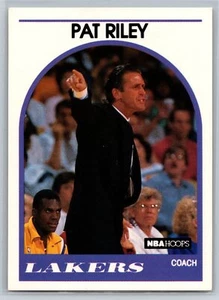 1989-90 NBA Hoops Pat Riley Los Angeles Lakers #108 - Picture 1 of 2